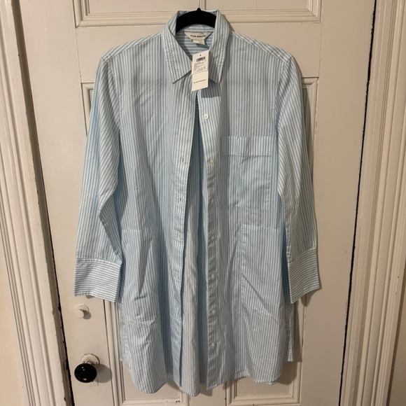 Club Monaco | Dresses | Club Monaco Relaxed Shirt Dress Striped Nwt |  Poshmark